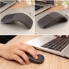 Foldable Mouse Bluetooth Folding Wireless Mice with Touch Panel-Black