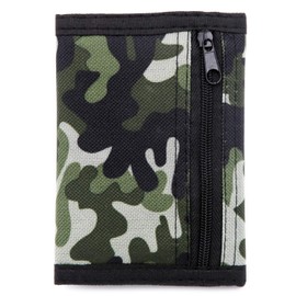 JONYEE Kids Wallet for Boys and Girls, Novelty Wallet for Boys Ages 5-7, Camo Teen Wallet for Kids Birthday Gifts (Green)