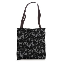 Black Camo Camouflage Y2K Military Tactical Print Pattern Tote Bag