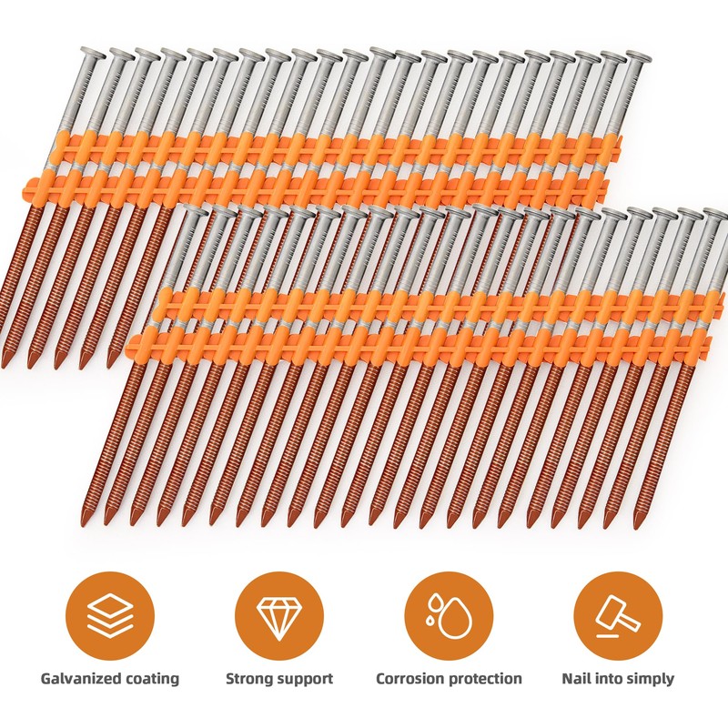 1000 Count 21 Degree framing Nails 3 inch, 3" x