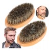 Mafab 2 Piezas Cepillo Cerdas Jabalí Barba Profesional Barber 11cm