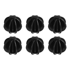 Runseaway 6PCS 1.77" Protein Shaker Balls, Plastic Whisk Spheres for Shaker Bottles, Universal Mixing Accessories Replacement Blender Ball for Supplement Drinks(Black)