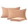 Hafaa Pillowcases 2 Pack Brushed Microfiber Peach Pillow Cases with