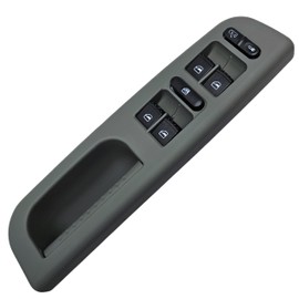 SWITCHDOCTOR Fully Assembled Window Master Switch and Bezel Set for 1999-2005 Volkswagen Jetta (Gray)