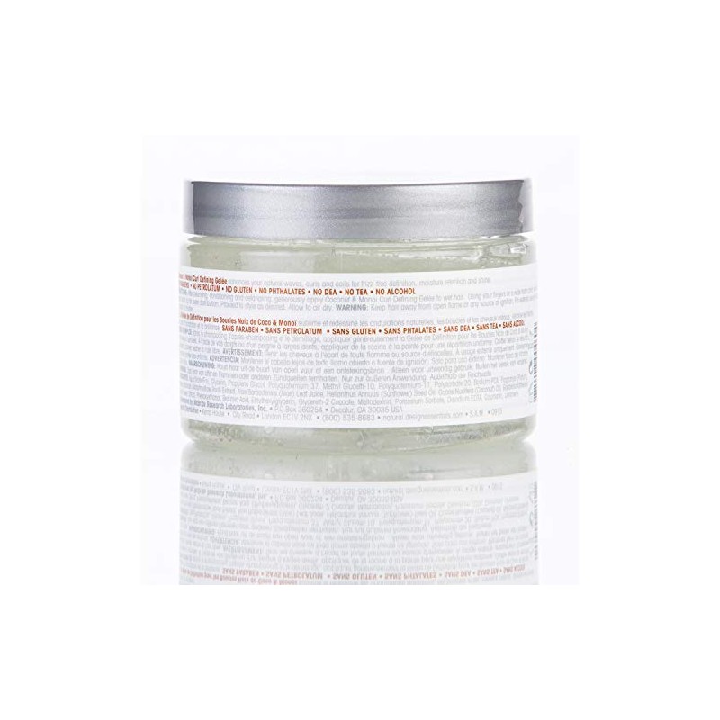Design Essentials Gel definidor de rizos de coco natural y