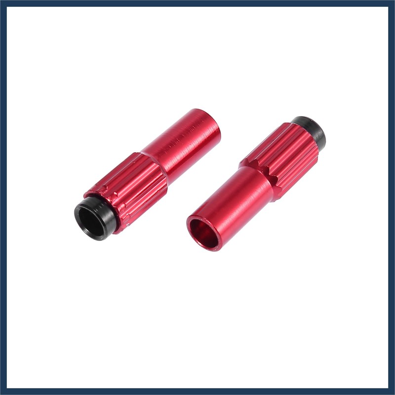 INFINAUTO 2 Pcs Red Metal Bicycle Cable Adjuster Brake Gear