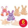 Baker Ross Wooden Rabbit Stand (6 Pack) - Kids Crafts