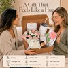 Care Package for Women with Flower Bouquet Blanket, Get Well