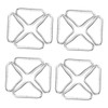 Sosoport 36Pcs Portable Triangle Buckles for Trampolines Durable V Shaped