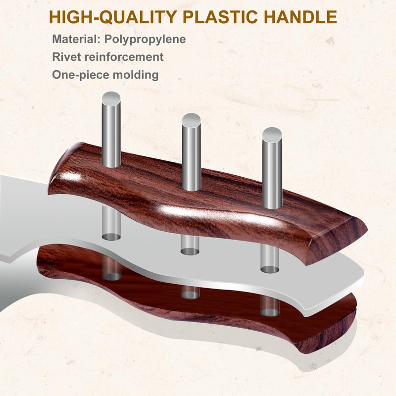 Professional Meat Cleaver Knife, 7 Inch Butcher Knife, Heavy Duty