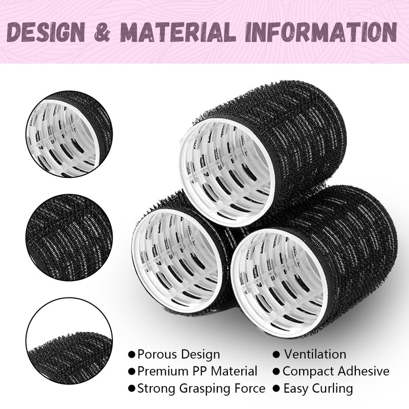 Zajuku Hair Rollers for Long Hair, 32 Pcs Salon Hairdressing