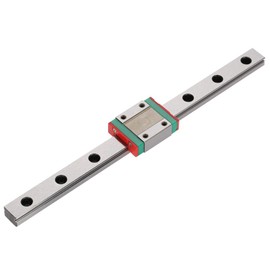 Akozon Linear Guide Rail 1 Piece LML12B Miniature Linear Guide 12 mm Width + Sliding Block (200 mm)