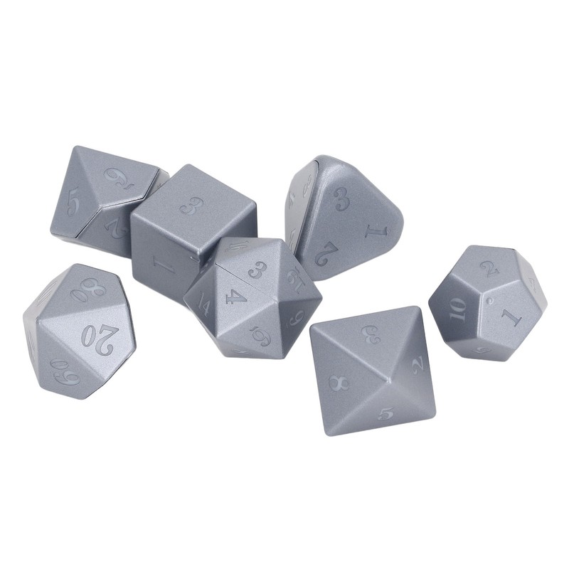7 Pcs LED Dice Set Red Blue Yellow Green Glowing