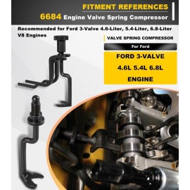 Camoo 6684 Engine Valve Spring Compressor For Ford 3-Valve 4.6L 5.4L 6.8L, 303-1039