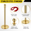 Stanchion Post with Velvet Rope, VIP Stanchion Queue Pole Barrier
