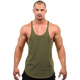 Iwearit Stringer Tank-Top (Green-XXL) Made in USA
