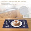 Anchor Placemats Set of 4, 12x18 Inch Summer Nautical Navy
