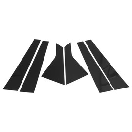 HOPESPANNER Door Pillar Window Trim for Chrysler 200 2015-2019 Black Front Rear Left Right Anti Scratch Sticker Pillar Posts Cover 6 Pcs