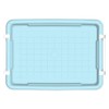 Cetomo 20L*4 Plastic Storage box, Tote box,Organizing Container with Durable