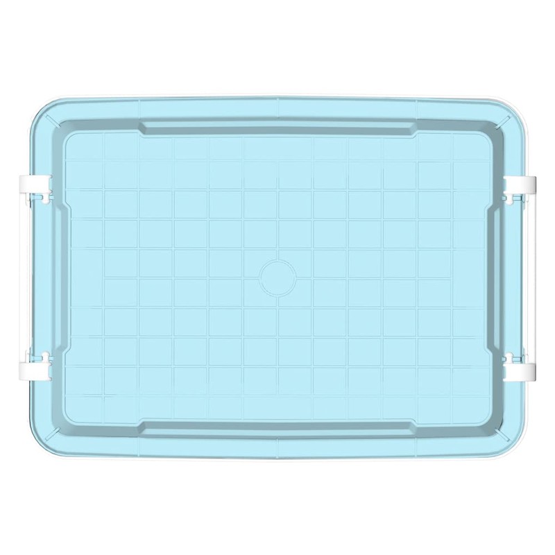 Cetomo 20L*4 Plastic Storage box, Tote box,Organizing Container with Durable