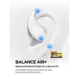 1MORE S51 Open Ear Headphones - Lightweight Secure Fit, Open Ear Earbuds Wireless Bluetooth, 40H Playtime, Bass More+, IPX5 Waterproof, Clear Calls, Game Mode