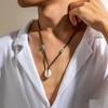 YANCHUN Puka Shell Necklace Men Summer Beach Seashell Necklace Surfer