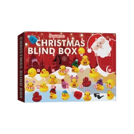 Dowmoo 24 Grid Cartoon Ducklings Blind Box Christmas Figurine & Toy Gift Limited Editionsize: 1pcs