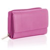 Woodland Leathers Purses for Women, Real Leather RFID Protection Small