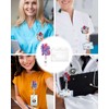 AORHOFJ Heart ID Card Holder Heart Retractable Roll ID Clip