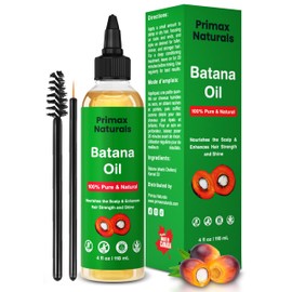 Batana Oil for Hair Care - 100% Pure Raw Unrefined Oil from Honduras & Bottled in Canada - Nourishes Scalp for Strong, Thick, Healthy, Shiny Hair - For Men & Women (4 oz)
