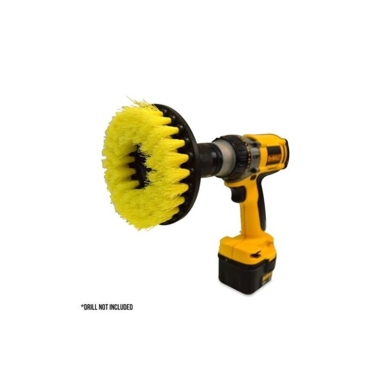 Drill Brush 5" Yellow - Medium Duty - Lifts &