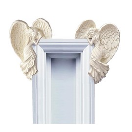 Rirsoasy Angel Door Frame Decor Statue, Angel Wing Sculpture,Vintage Angel Art Crafts Statue,Angel Figurines for Home Living Room,Bedroom,Office (Left&Right)