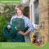 BLOSTM Wall Mounted Garden Hose Hanger - Solid Steel Hose