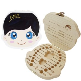 [MKMC] Baby Teeth Case, Wooden Teeth Case, For Children, Lost Teeth, Storage, Toothcase, Baby Shower, Gift Idea (Princess)