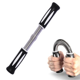 Prudencrose Mini Arm Bar, Pectoral Muscle Training Equipment, 44.1 lbs (20 kg), Short Muscle Training Equipment, Upper Body, Back Muscles, Compact, Training Equipment, For Women and Men (Black)