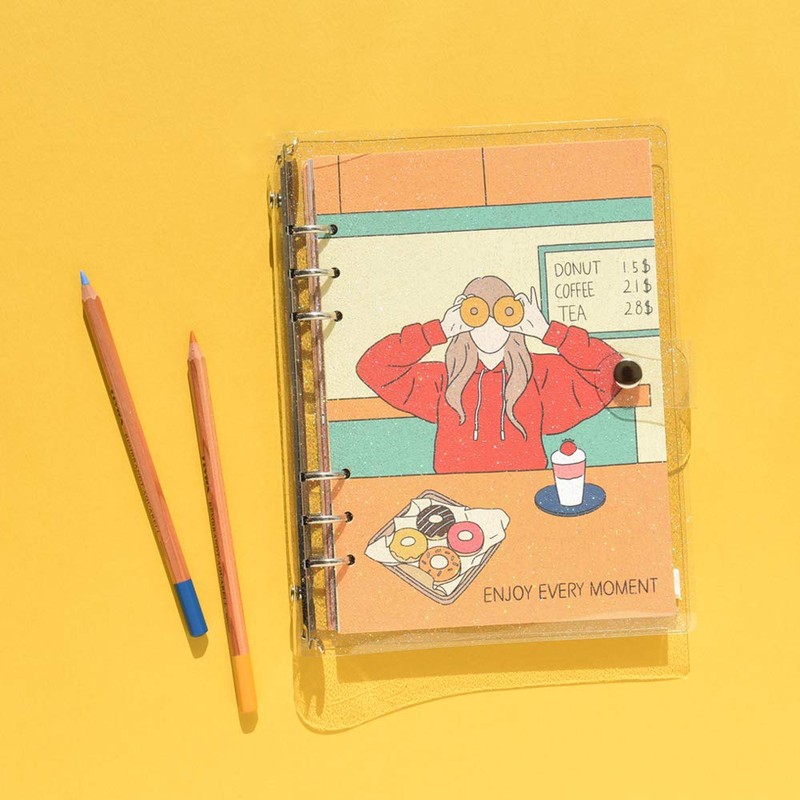 Monolike A5 FALL IN NEWTRO Diary Set, Doughnut - Academic