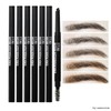 Ettian Easy Drawing Auto Eyebrow Pencil Triangular Tip 6 Colors 03 Gray 4ea