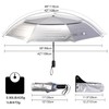 G4Free UPF 50+ UV Protection Travel Umbrella 46 Inch Windproof
