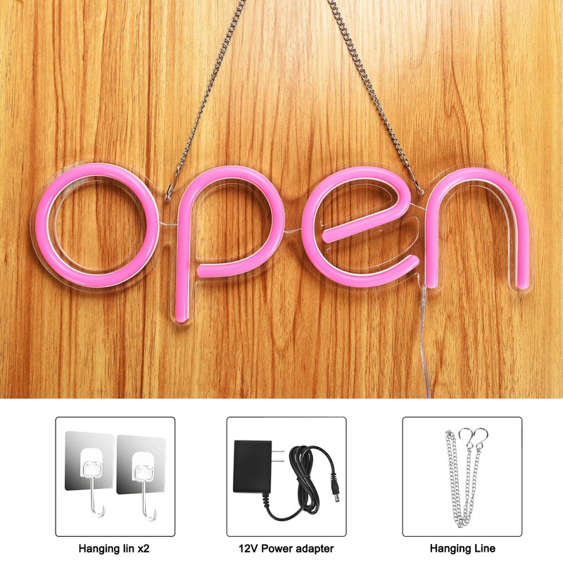 LED Open Sign,16x6 inch Open Signs for Business with Open