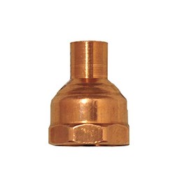 Libra Supply 5/8 x 3/4 inch(Nominal Size) Copper Reducing Female Adapter, C x FIP, (Click in for more size options), 5/8'' x 3/4'', 5/8 Copper x 3/4 FNPT Copper Pressure Pipe Fitting Plumbing Supply