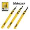 Amo AMO-8691 Mini Blade Set, Straight/Curve/Ripper, 1 Each, Model Tool