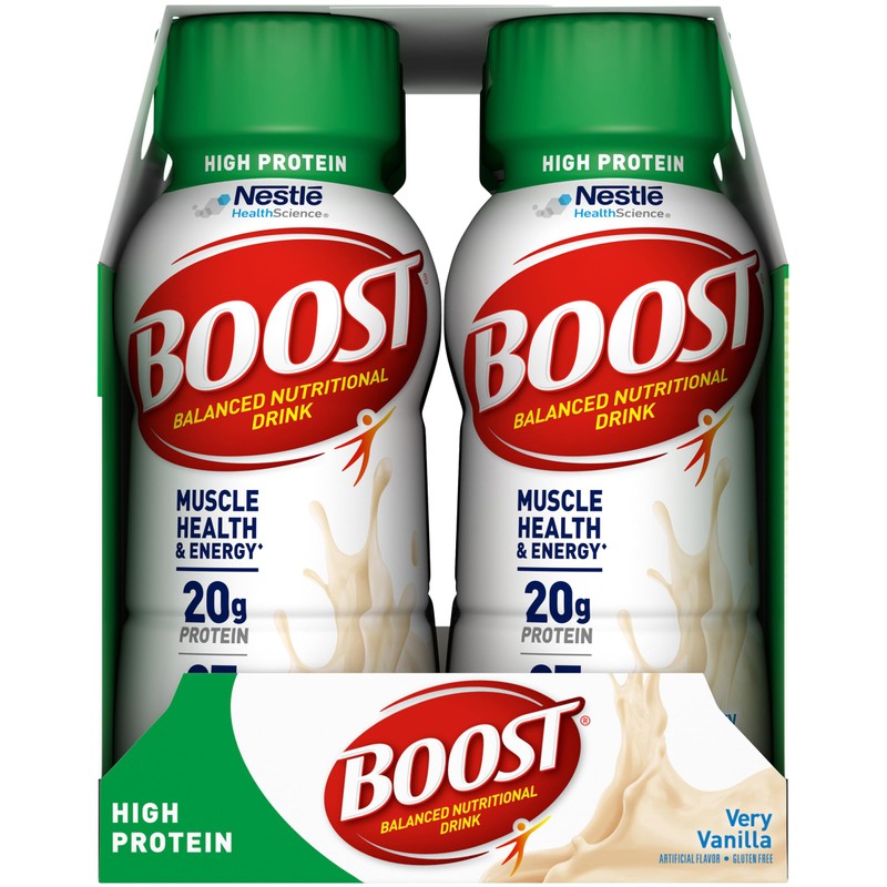 BOOST High Protein Nutritional Drink (Vanilla, 6 count (Pack of