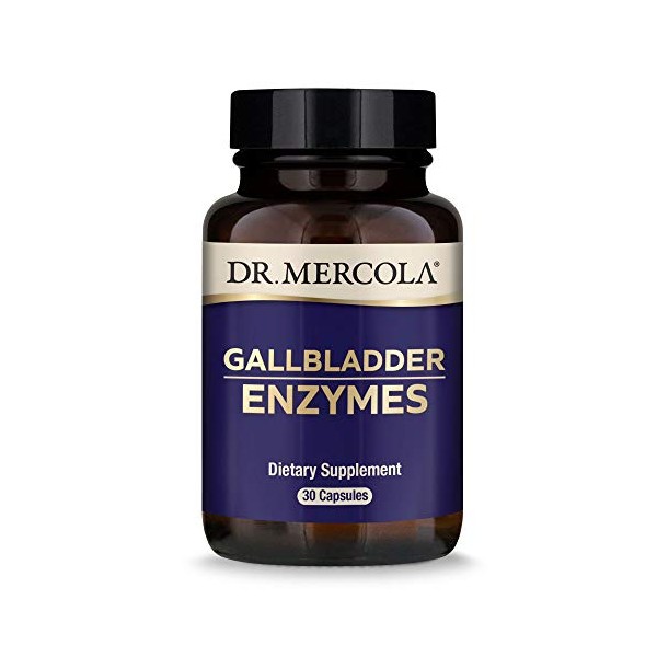 Dr. Mercola Gallbladder Enzymes Dietary Supplement, 30 Servings (30 Capsules), Supports Digestive Health, Non GMO, Soy Free, Gluten Free