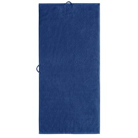 Erwin Müller Walk-Terry Bath Towel Bathing Extra Absorbent, Quick Drying, Velvety Soft, Loops on Both Sides, Dark Blue, Size 70 x 140 cm