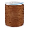 PandaHall 100 Yards Nylon Thread Roman Blind Cord, 1.5mm Brown