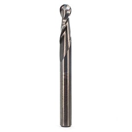 Whiteside 1/4 Ball Round Nose CNC Router Bit, 1/8 R, 3/4 CL, 1/4 SH, Two Flute by Whiteside