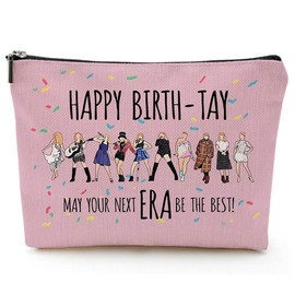 FDEETY Cosmetic Bag Women's Makeup Bag Music Lovers Album Inspired Singer Fan Gift for Women Girls Zip Pen Bag, Multi-coloured-1