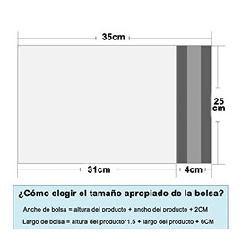 MU:4LIFE 100 Piezas Sobres De Plástico Para Envío 25 * 35cm Más Resistente de Grosor de Calibre 5.51mil (Pink)