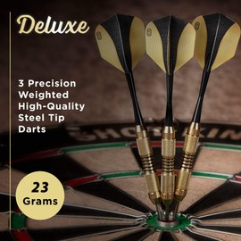 Fat Cat Deluxe Steel Tip Darts with Storage/Travel Case, 23 Grams
