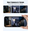 Solar Security Camera Outdoor Wireless, Triple Lens PTZ Camera, 360°